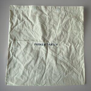New Parker Thatch Dust Bag Tote Large Ivory RARE Linen Protect Designer Purse